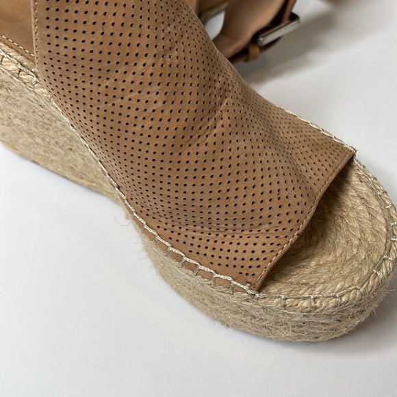 Marc Fisher LTD platform open toe sandal women’s size 8 1/2 - Picture 4 of 8